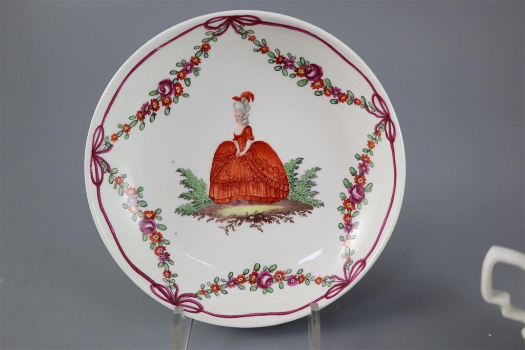 A Vienna coffee cup and saucer, c.1760, 13cm diameter